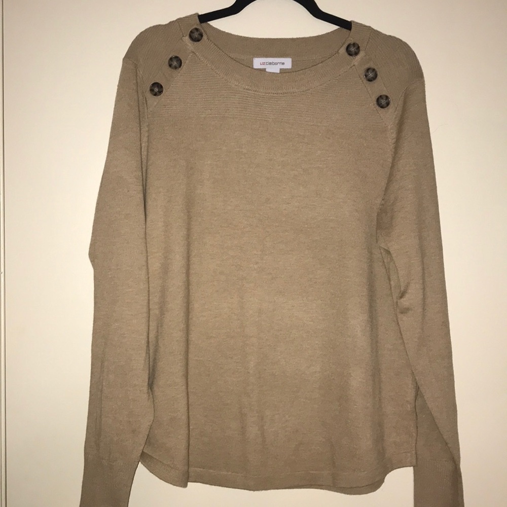 Liz Claiborne tan sweater